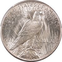 1935-S Peace Dollar ($1) Reverse Image