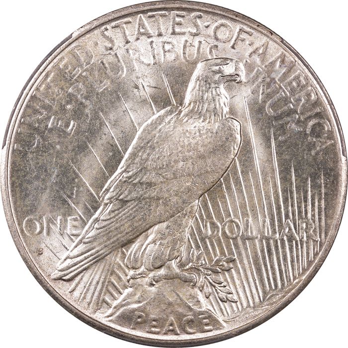 1935-S Peace Dollar ($1) Reverse Image