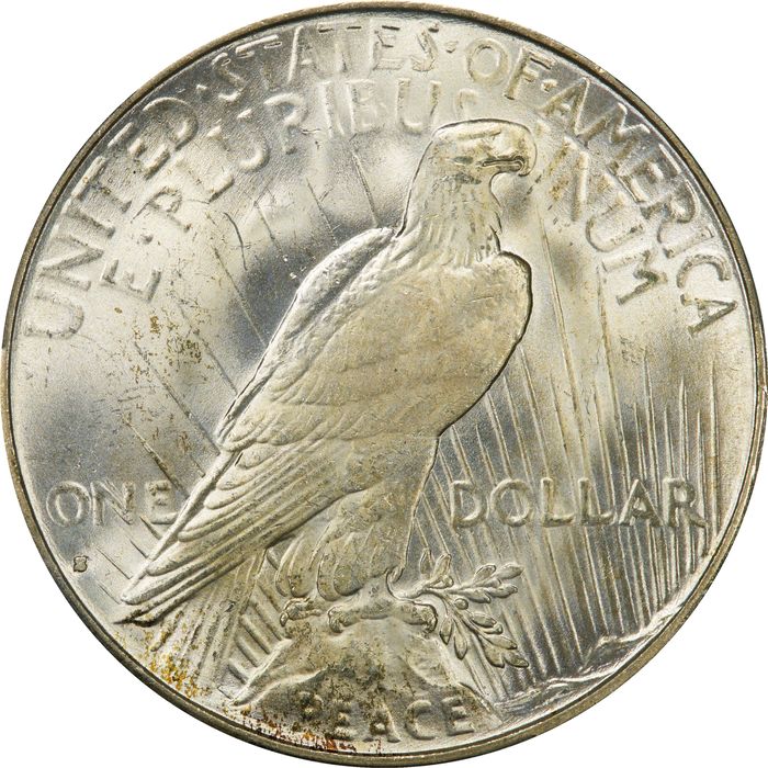 1935-S Peace Dollar ($1) Reverse Image