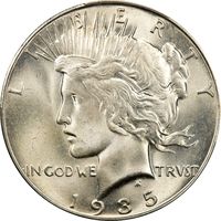 1935-S Peace Dollar ($1) Obverse Image