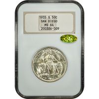 1935-S San Diego Commem Half Dollar (50c) Obverse Image