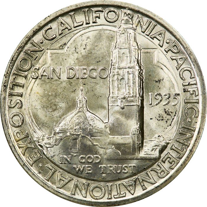 1935-S San Diego Commem Half Dollar (50c) Photo 4
