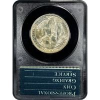 1935-S San Diego Commemorative Half Dollar (50c) Rattler Reverse Slab Image