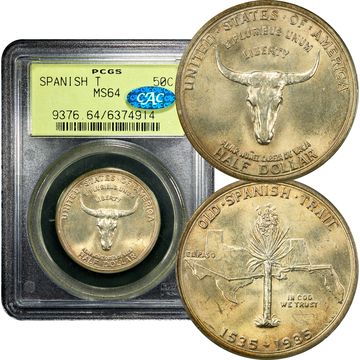 1935 Spanish Trail Commem Half Dollar (50c) OGH Composite Image