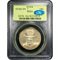 1935 Spanish Trail Commem Half Dollar (50c) OGH Obverse Image