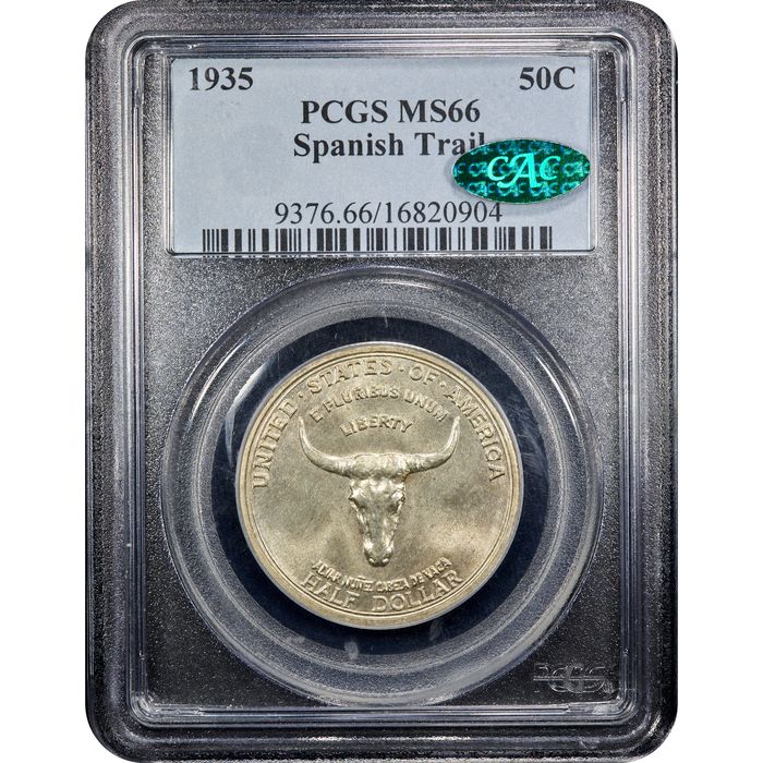 1935 Spanish Trail Commemorative Half (50c) Obverse Slab Image