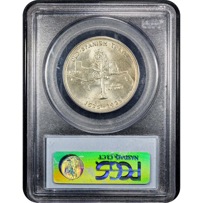 1935 Spanish Trail Commemorative Half (50c) Reverse Slab Image