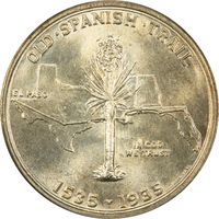 1935 Spanish Trail Commemorative Half (50c) Reverse Image