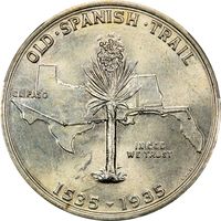 1935 Spanish Trail Commemorative Half Dollar (50c) Reverse Image