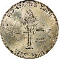1935 Spanish Trail Commemorative Half Dollar (50c) Photo 4