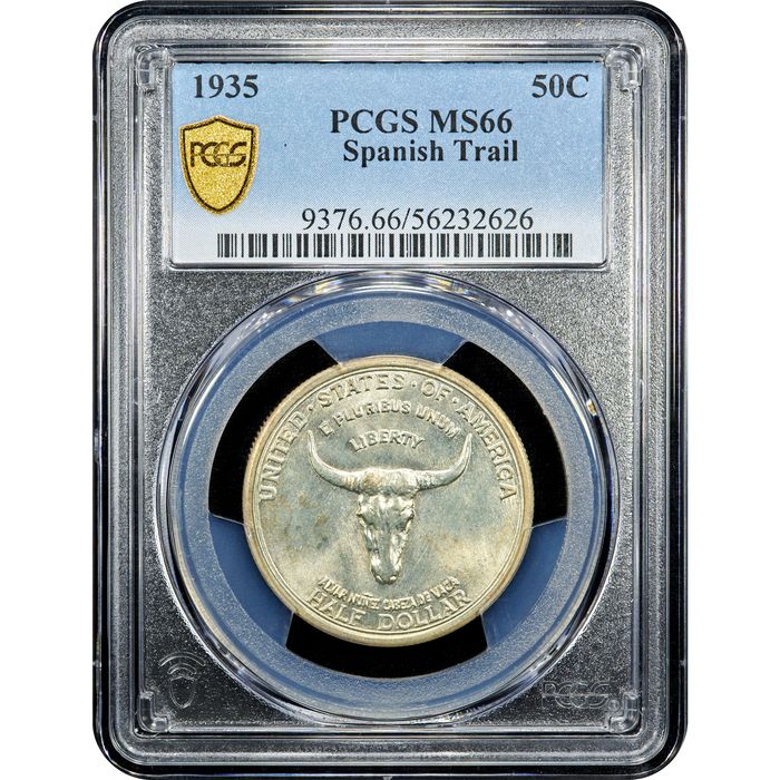 1935 Spanish Trail Commemorative Half Dollar (50c) Obverse Slab Image