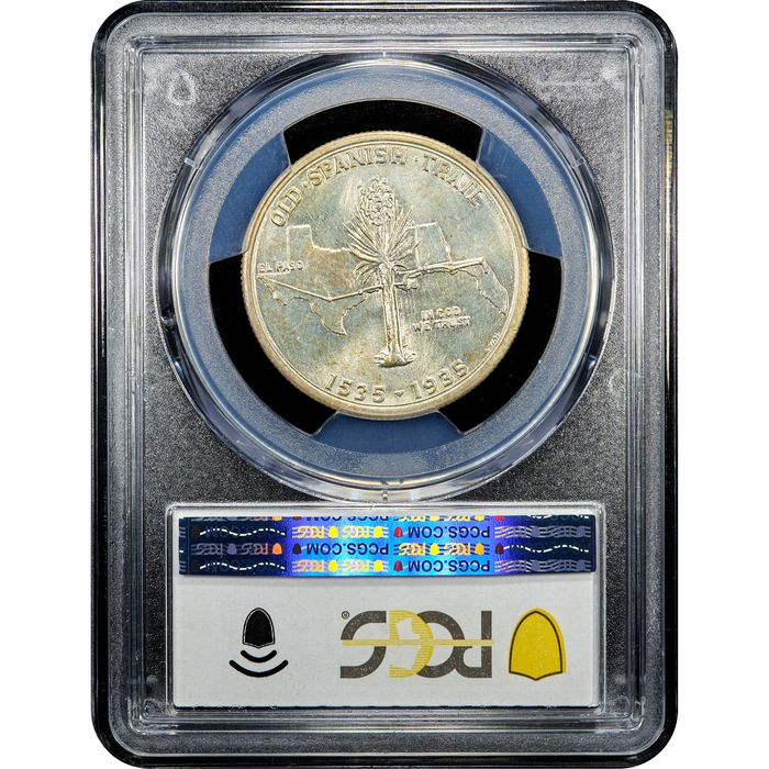 1935 Spanish Trail Commemorative Half Dollar (50c) Reverse Slab Image