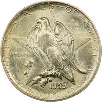 1935 Texas Commem Half Dollar (50c) Rattler Photo 3