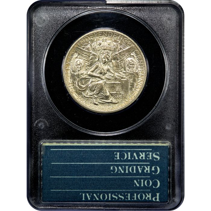 1935 Texas Commem Half Dollar (50c) Rattler Reverse Image