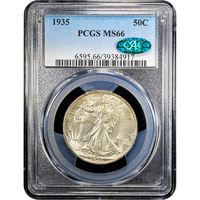 1935 Walking Liberty Half Dollar (50c) Obverse Slab Image