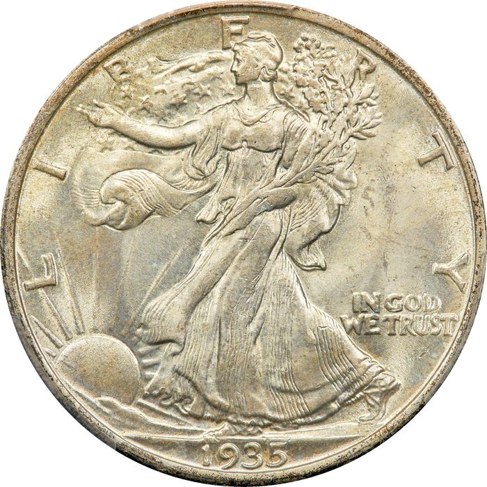 1935 Walking Liberty Half Dollar (50c) Obverse Image