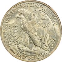 1935 Walking Liberty Half Dollar (50c) Reverse Image