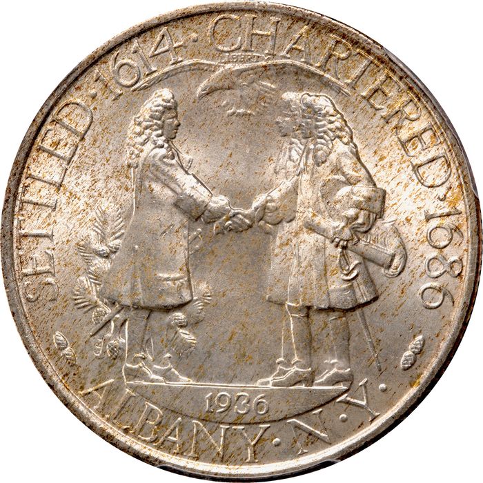 1936 Albany Commemorative Half Dollar (50c) Reverse Image