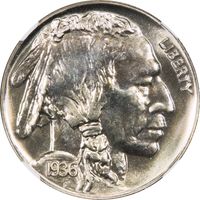 1936 Buffalo Nickel (5c) Brilliant Photo 3