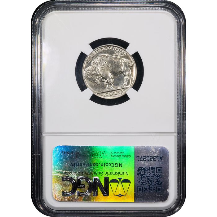 1936 Buffalo Nickel (5c) Brilliant Reverse Image
