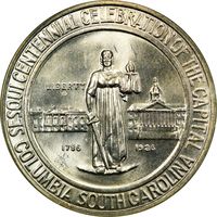 1936 Columbia Commemorative Half Dollar (50c) OGH Obverse Image