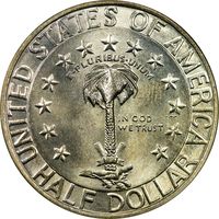 1936 Columbia Commemorative Half Dollar (50c) OGH Reverse Image