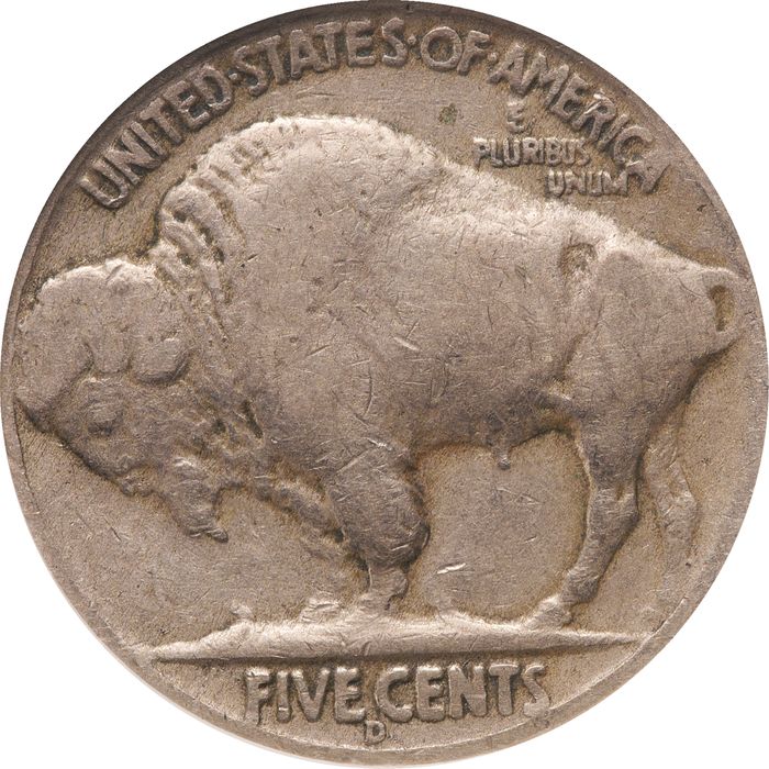 1936-D Buffalo Nickel (5c) 3 1/2 Legs Photo 4