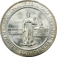 1936-D Columbia Commem Half Dollar (50c) Photo 3