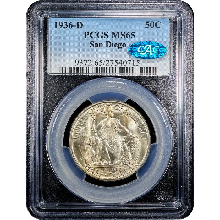1936-D San Diego Commem Half Dollar (50c) Obverse Image