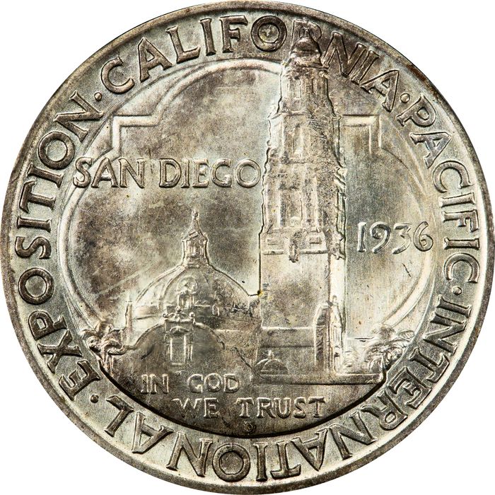 1936-D San Diego Commem Half Dollar (50c) Photo 4