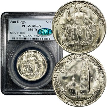 1936-D San Diego Commem Half Dollar (50c) Composite Image