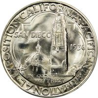 1936-D San Diego Commem Half Dollar (50c) Photo 4