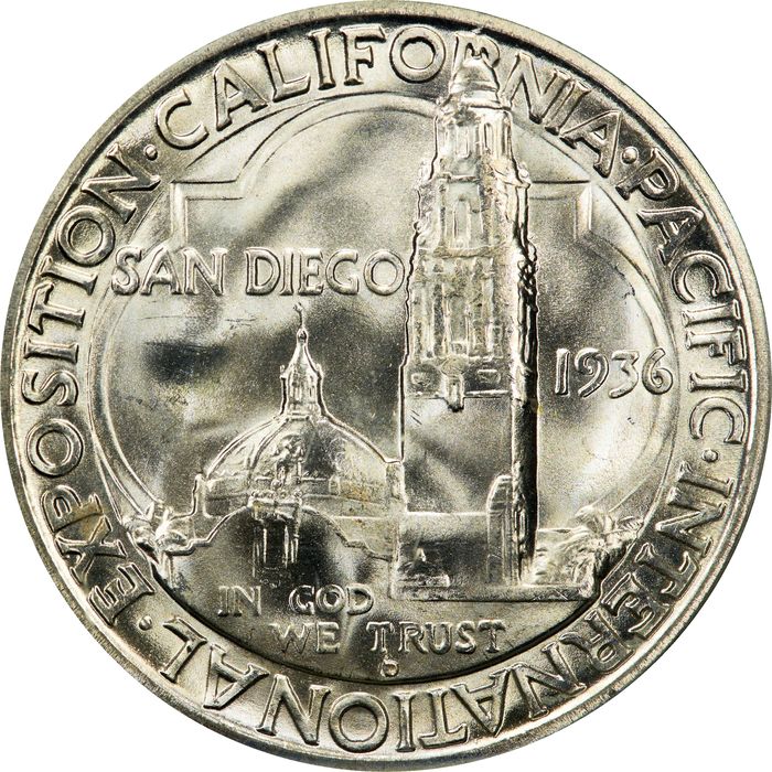 1936-D San Diego Commem Half Dollar (50c) Photo 4