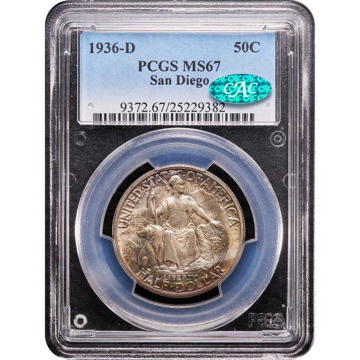 1936-D San Diego Commemorative Half Dollar (50c) Obverse Image