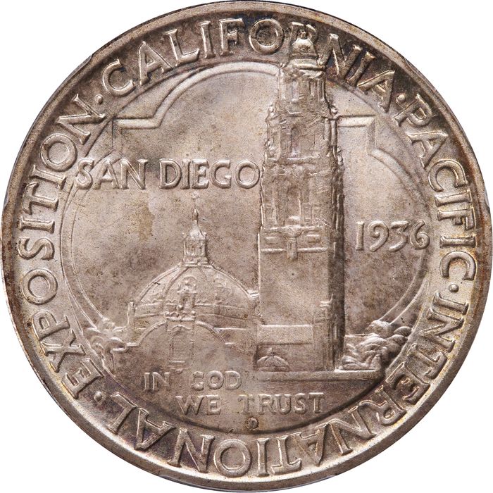 1936-D San Diego Commemorative Half Dollar (50c) Photo 4