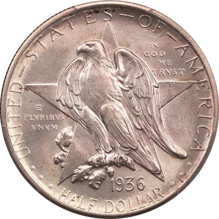 1936-D Texas Commemorative Half Dollar (50c) Obverse Image