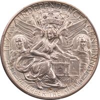 1936-D Texas Commemorative Half Dollar (50c) Reverse Image