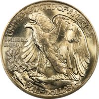 1936-D Walking Liberty Half Dollar (50c) OGH Photo 4