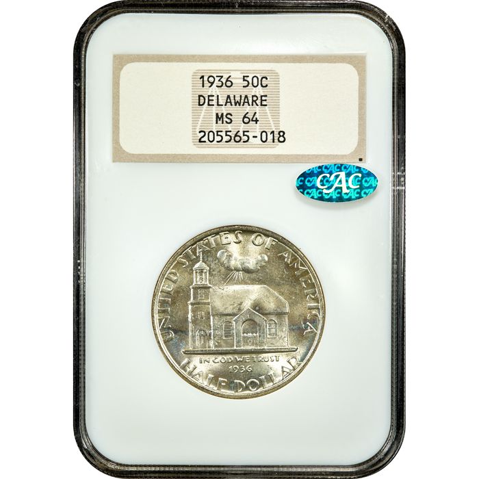 1936 Delaware Commem Half Dollar (50c) Obverse Image