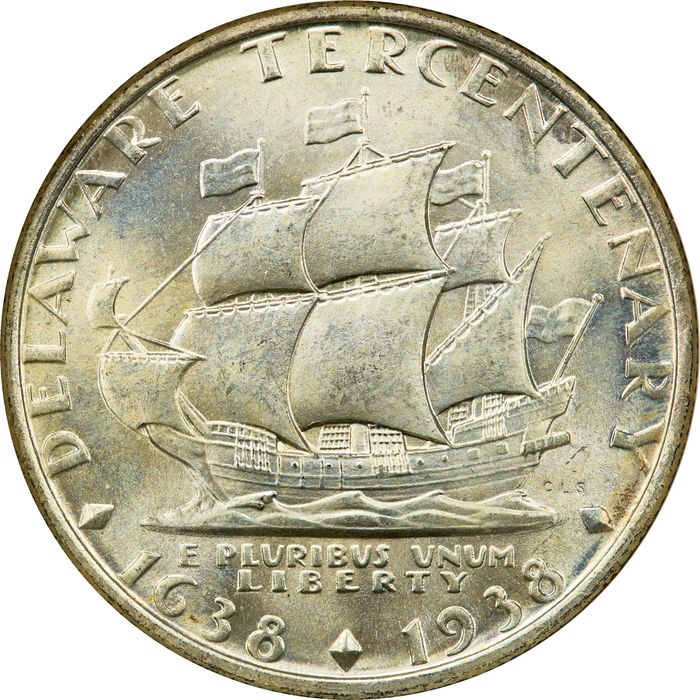 1936 Delaware Commem Half Dollar (50c) Photo 4