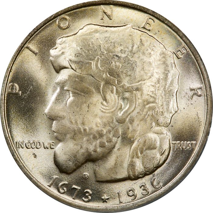 1936 Elgin Commem Half Dollar (50c) OGH Obverse Image