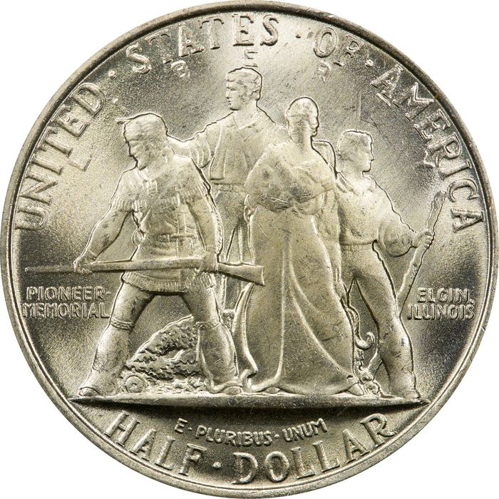 1936 Elgin Commem Half Dollar (50c) OGH Reverse Image