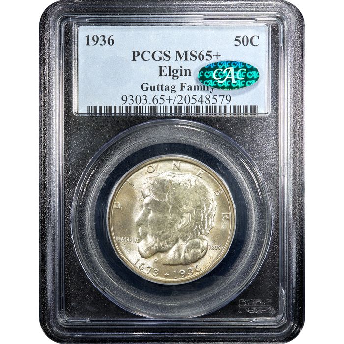 1936 Elgin Commem Half Dollar (50c) Obverse Image