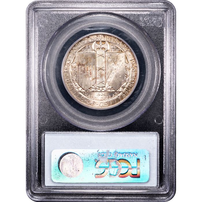 1936 Gettysburg Commemorative Half (50c) Reverse Slab Image