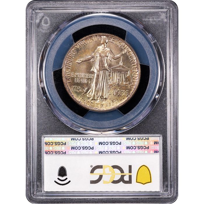 1936 Lynchburg Commemorative Half (50c) Reverse Slab Image
