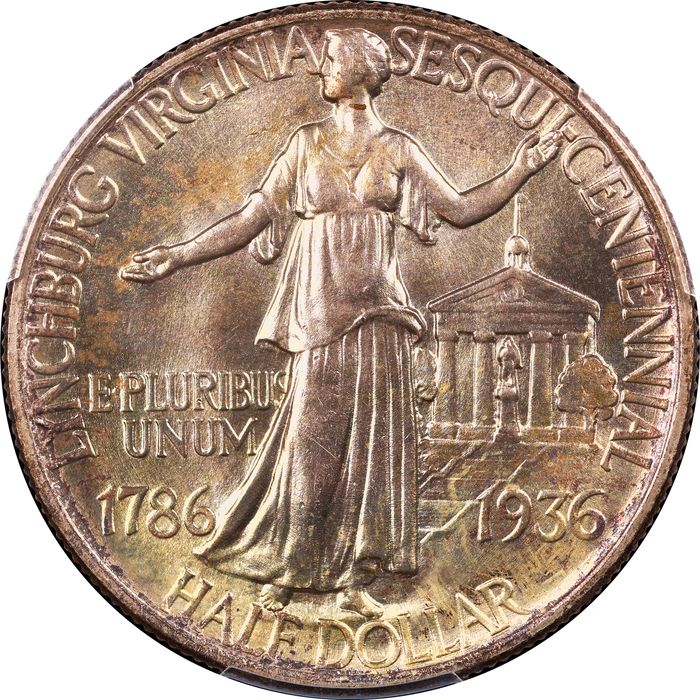 1936 Lynchburg Commemorative Half (50c) Reverse Image