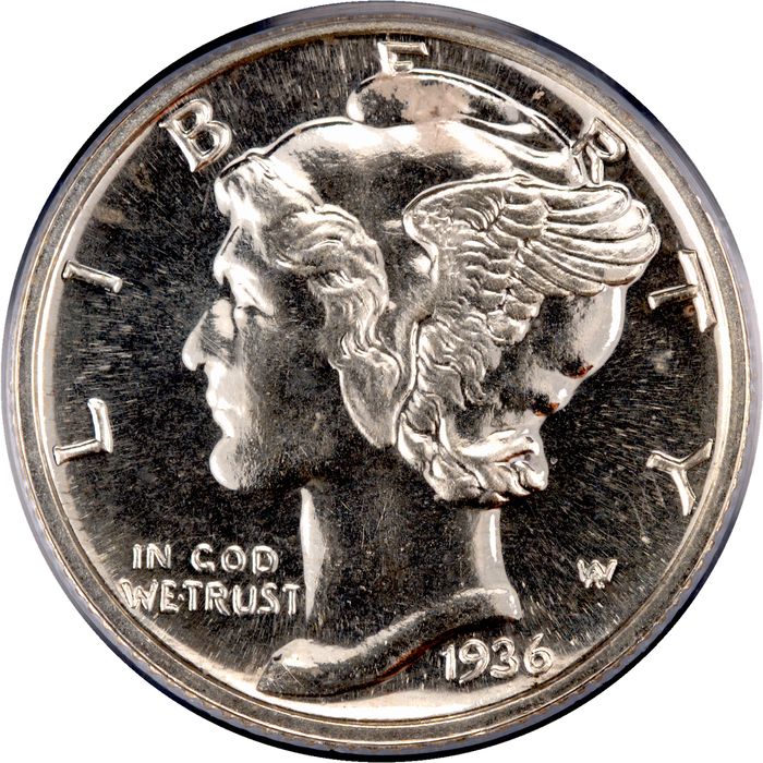1936 Mercury Dime (10c) Photo 3