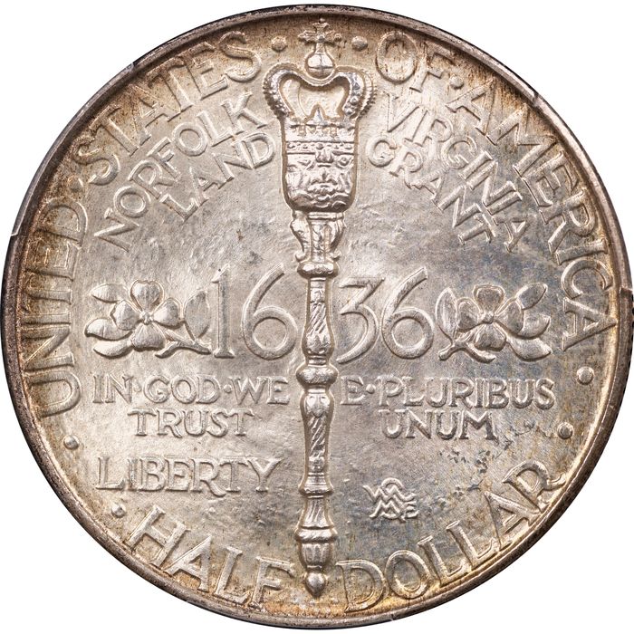 1936 Norfolk Commemorative Half (50c) Reverse Image