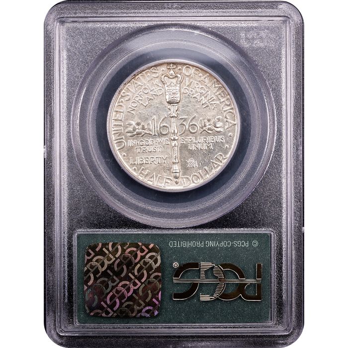 1936 Norfolk Commemorative Half Dollar (50c) OGH Reverse Slab Image