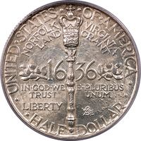 1936 Norfolk Commemorative Half Dollar (50c) OGH Reverse Image